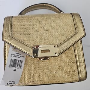Michael Kors Kinsley Gold Mini Bag